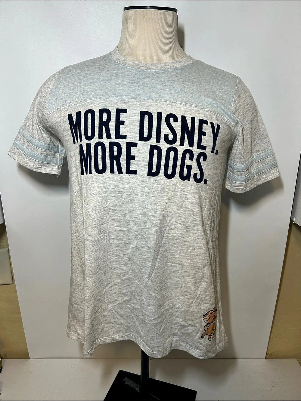 Disney More Disney More Dogs T-Shirt Graphic Tee in Gray